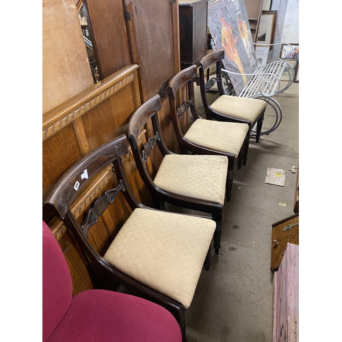 486 - Set of 4 victorian mahogany dining chairs