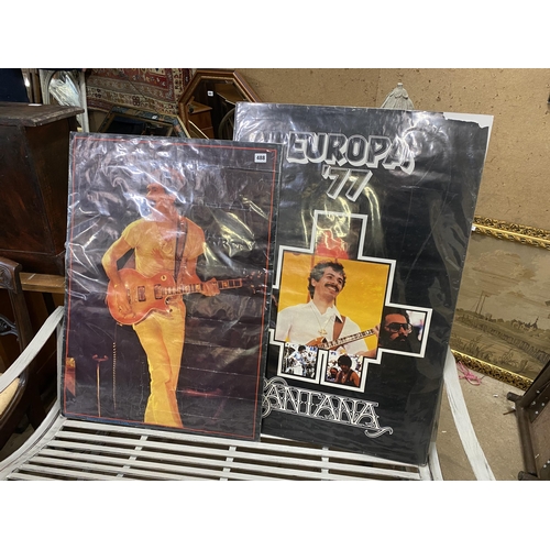 488 - 2 Europa 77 posters Santana