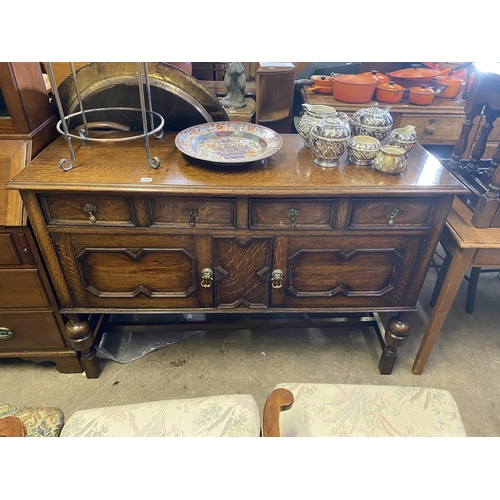 501 - Edwardian oak sideboard