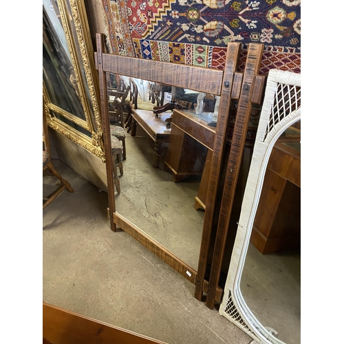 545 - Wood frame hall mirror 48