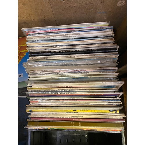 564 - Approx 90x vinyl records