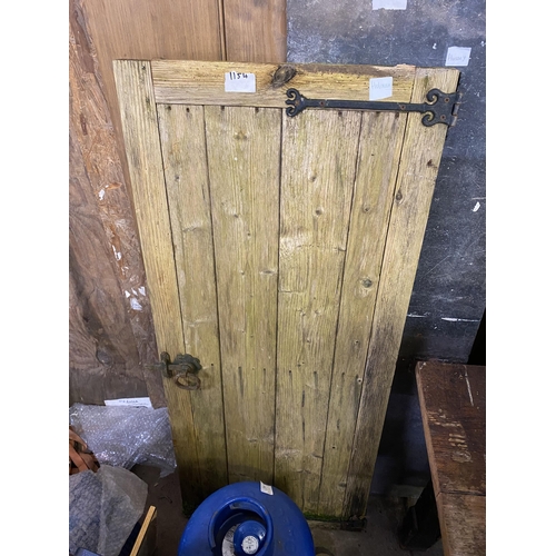 1154 - Pine garden shed door, 4ft 2