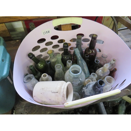 1158 - Basket of bottles