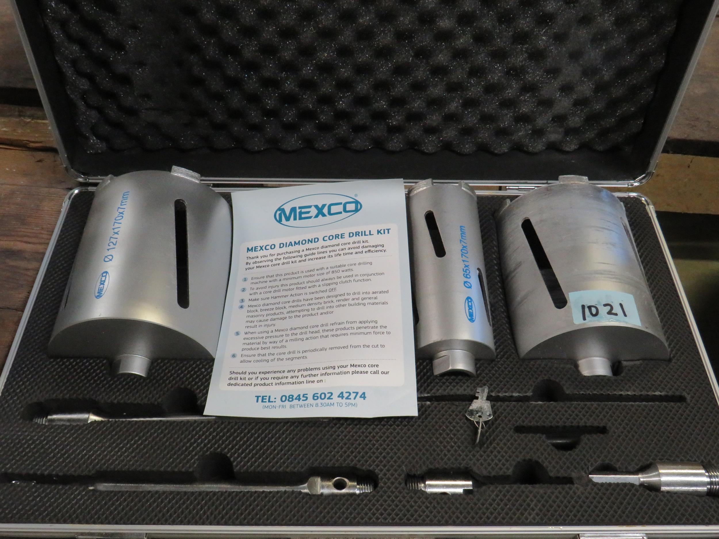 Mexco Diamond Core drill kit, new