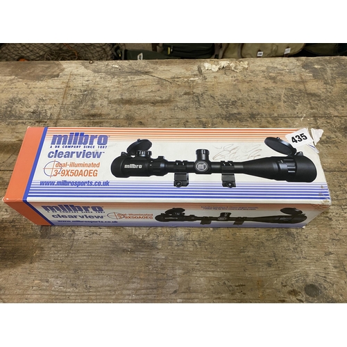 435 - Milbro Clearview scope 3-9x50