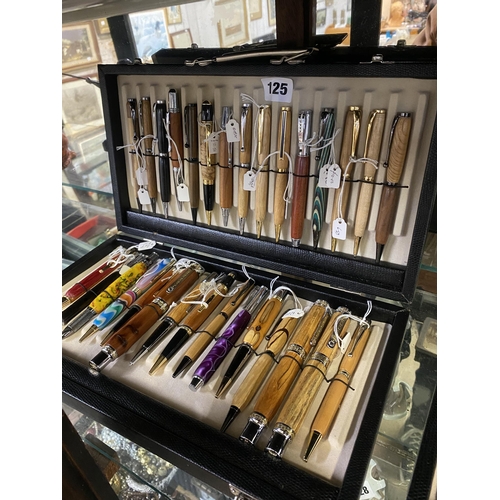 125 - Case of 28 handmade pens