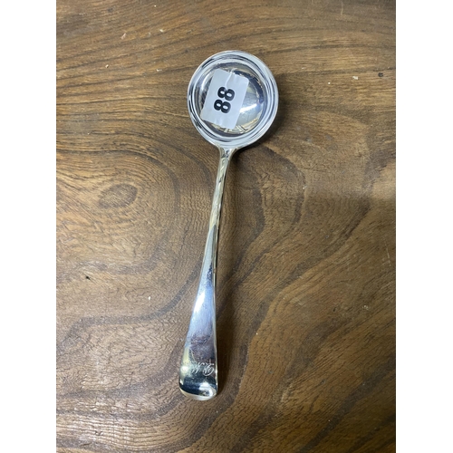 88 - Silver sauce ladle, London hallmark