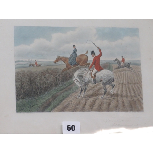 60 - Coloured print The Hunt