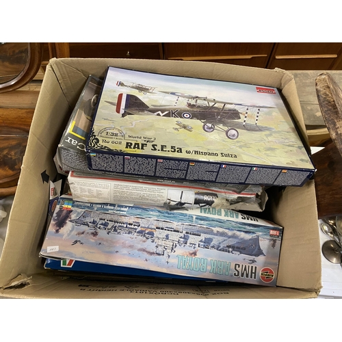 Box of airfix models