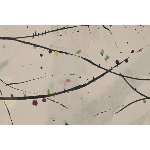 291 - WU GUANZHONG (1919 - 2010), MARRIAGE TIES ON THE WALL II, 1999. A very large framed print of which t... 