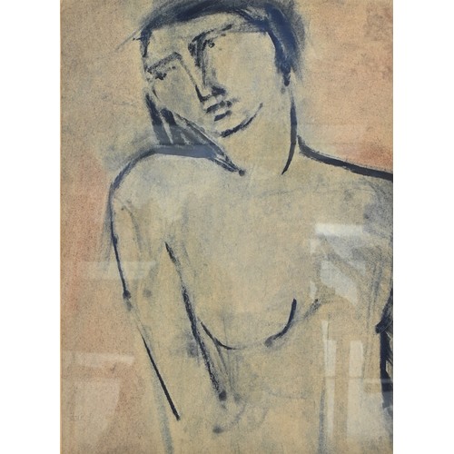 369 - Mary Stork (1938-2007) - 'Romantic Figure' (1991), pastel on paper, signed and dated '91' lower left... 