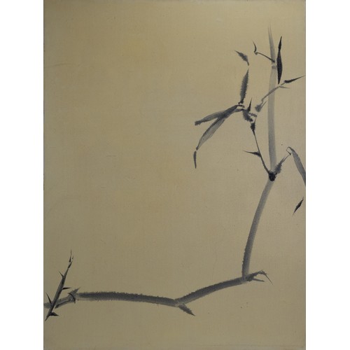 340 - DAFEN SCHOOL, CONTEMPORARY - Bamboo Branch, oil on canvas, 89 x 120 cm, in black frame, provenance: ... 