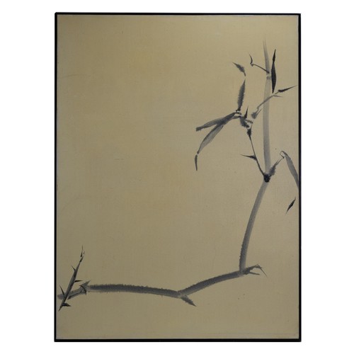 340 - DAFEN SCHOOL, CONTEMPORARY - Bamboo Branch, oil on canvas, 89 x 120 cm, in black frame, provenance: ... 