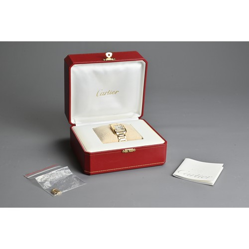 275 - CARTIER TANK ANGLAISE 18CT GOLD WATCH. Case size approx. 30mm by 25mm. Recently cleaned and polished... 