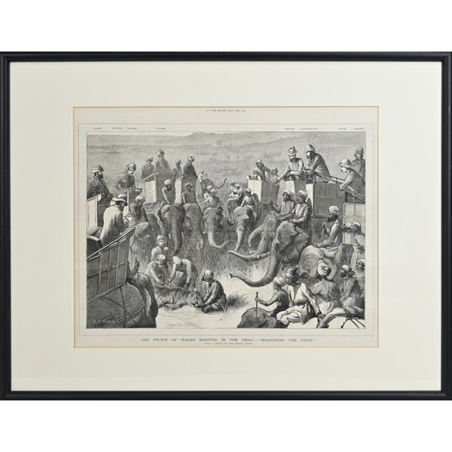 380 - FIVE FRAMED ILLUSTRATIONS OF SCENES IN INDIA FROM THE ILLUSTRATED LONDON NEWS AND THE GRAPHIC, dated... 