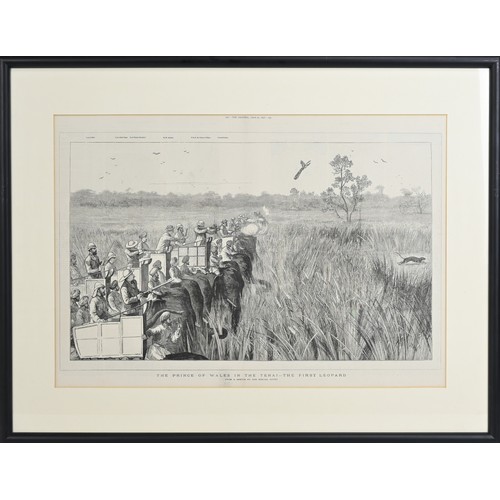 380 - FIVE FRAMED ILLUSTRATIONS OF SCENES IN INDIA FROM THE ILLUSTRATED LONDON NEWS AND THE GRAPHIC, dated... 