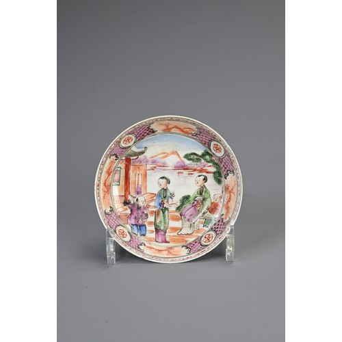 21 - A GROUP OF CHINESE PORCELAIN ITEMS, 18/19TH CENTURY. To include a set of three famille rose dishes; ... 