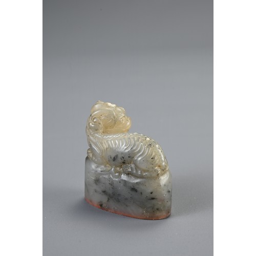 48 - A GROUP OF CHINESE SOAPSTONE SEALS AND PAPERWEIGHTS, 19/20TH CENTURY. To include a pair of weights i... 