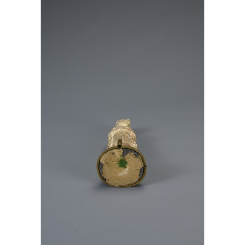 179 - A GROUP OF CHINESE POTTERY FIGURES, TANG DYNASTY AND LATER. To include two lime glazed pottery figur... 