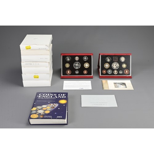 331 - NINE BOXED ROYAL MINT UNITED KINGDOM COIN PROOF SETS. Comprising: 1990, 1995 (x2), 1997 (x2), 1998 (... 