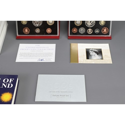 331 - NINE BOXED ROYAL MINT UNITED KINGDOM COIN PROOF SETS. Comprising: 1990, 1995 (x2), 1997 (x2), 1998 (... 