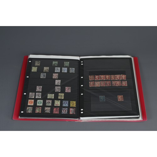 341 - A STAMP ALBUM MOUNTED WITH GB STAMPS VICTORIAN-ELIZABETH II. Including: a large collection of 1d Pen... 