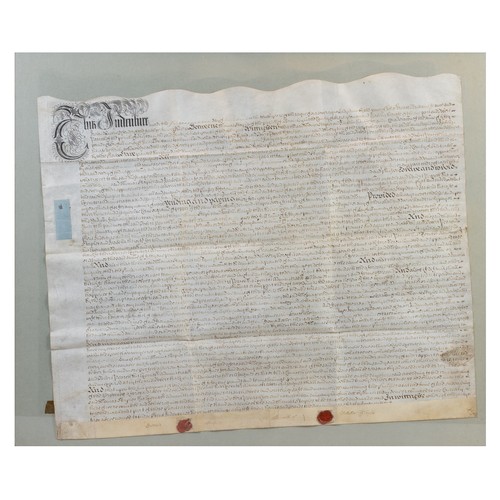 327 - TWO 18TH CENTURY INDENTURES, one relating to property in the county of Kent during the reign of Quee... 