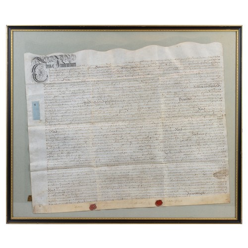 327 - TWO 18TH CENTURY INDENTURES, one relating to property in the county of Kent during the reign of Quee... 