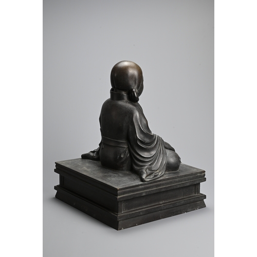 355 - A LARGE JAPANESE BRONZE TAKERU BUDDHA, KIBUNDO SHOHEI III (1892-1929), SHOWA PERIOD. 37cm high x 27.... 