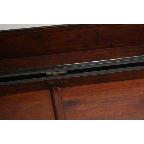 338 - A RARE LARGE CHINESE BLACK LACQUERED BOX, POSSIBLY A GUZHENG CASE, LATE QING / REPUBLIC PERIOD. Of l... 