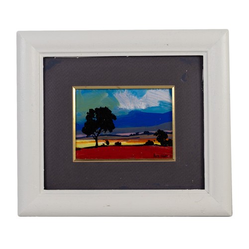 301 - Dale Elliott (South African, 1946-2021) - A series of three miniature landscapes, oil on board, sign... 