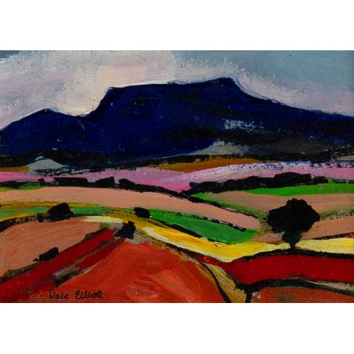 301 - Dale Elliott (South African, 1946-2021) - A series of three miniature landscapes, oil on board, sign... 