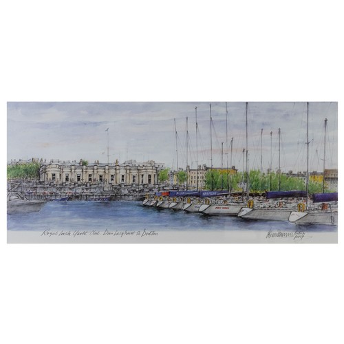 302 - Desmond Mccarthy (Irish) - 'Royal Irish Yacht Club, Dun Laoghaire, CO, Dublin', signed artist proof ... 