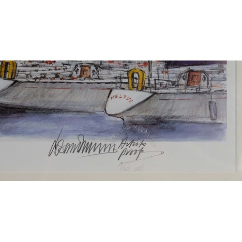 302 - Desmond Mccarthy (Irish) - 'Royal Irish Yacht Club, Dun Laoghaire, CO, Dublin', signed artist proof ... 