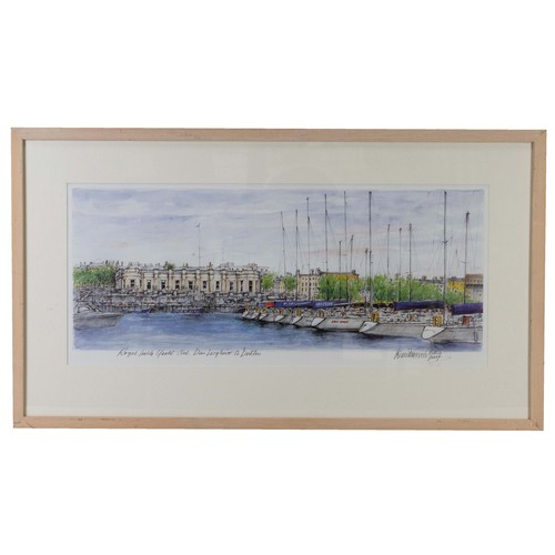 302 - Desmond Mccarthy (Irish) - 'Royal Irish Yacht Club, Dun Laoghaire, CO, Dublin', signed artist proof ... 