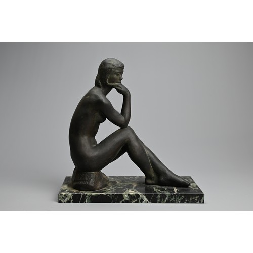 308 - A JAPANESE BRONZE NUDE, MASAHIKO YAMAMOTO, 20TH CENTURY. ‘First Love’ by Masahiko Yamamoto (the son ... 