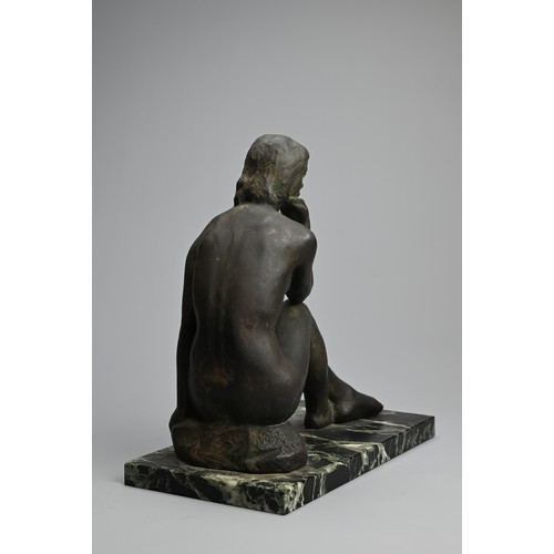 308 - A JAPANESE BRONZE NUDE, MASAHIKO YAMAMOTO, 20TH CENTURY. ‘First Love’ by Masahiko Yamamoto (the son ... 