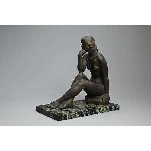 308 - A JAPANESE BRONZE NUDE, MASAHIKO YAMAMOTO, 20TH CENTURY. ‘First Love’ by Masahiko Yamamoto (the son ... 