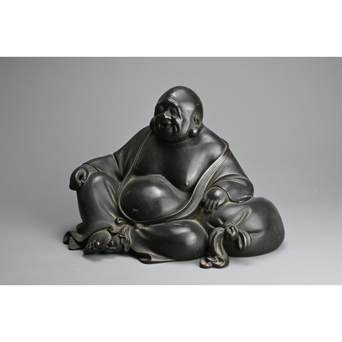 303 - A JAPANESE MEIJI/TAISHO BRONZE OF HOTEI BY RYUKI (NOGAMI TATSUOKI), 20TH CENTURY. By Ryuki (Nogami T... 