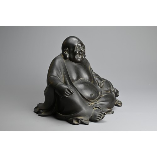 303 - A JAPANESE MEIJI/TAISHO BRONZE OF HOTEI BY RYUKI (NOGAMI TATSUOKI), 20TH CENTURY. By Ryuki (Nogami T... 