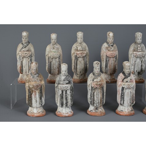 167 - A RARE SET OF CHINESE PAINTED POTTERY ZODIAC FIGURES WITH OXFORD TL TEST, MING DYNASTY (1368-1644). ... 