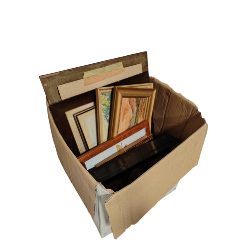 1 - BOX OF PRINTS & PICTURES