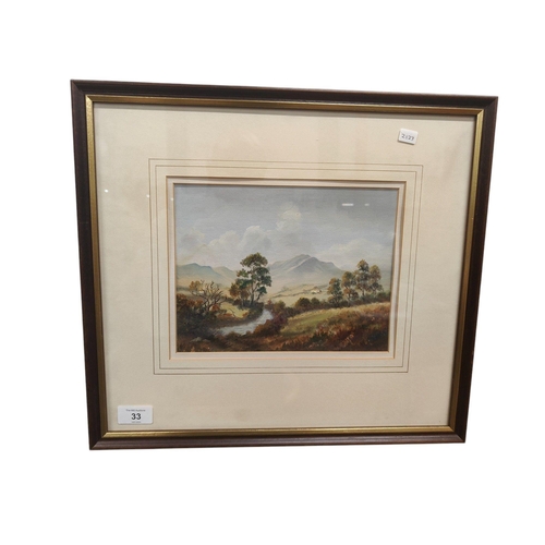 33 - OLD PAINTING (IRISH LANDSCAPE)