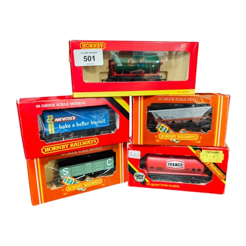 501 - 5 BOXED HORNBY MODEL RAILWAY WAGONS