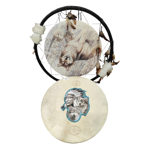 173 - INDIAN DREAM CATCHER AND A DRUM