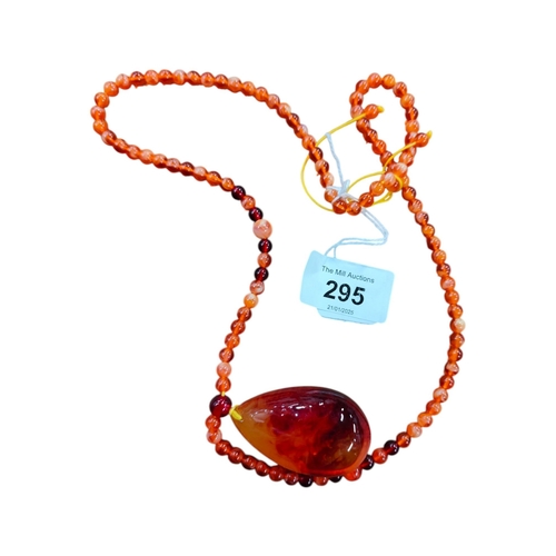 295 - AMBER STYLE NECKLACE