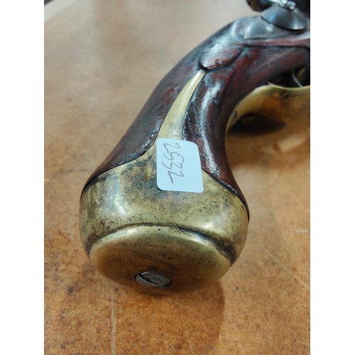 286 - ANTIQUE FLINTLOCK PISTOL