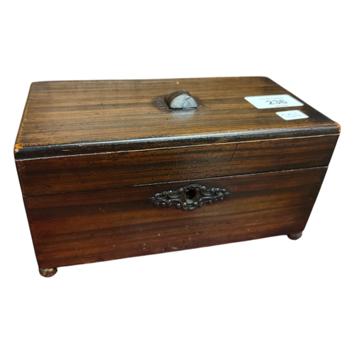 236 - ANTIQUE TEA CADDY