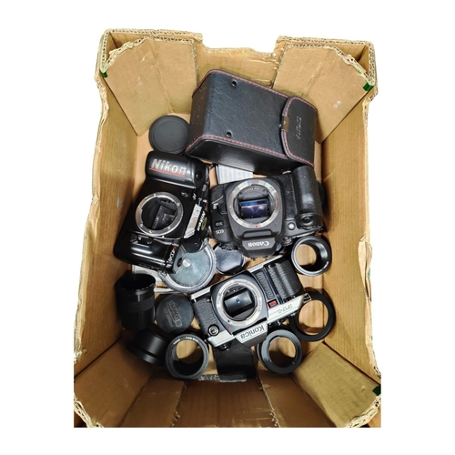 28 - BOX OF CAMERAS