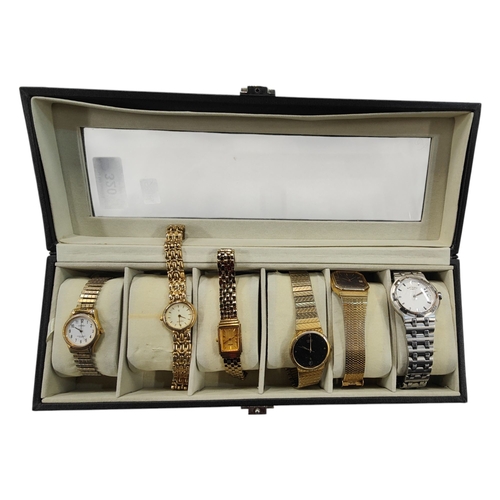 320 - 6 VARIOUS WATCHES IN PRESENTATION CASE